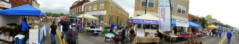 2014-09-13-21 monroe cheese fest and the rotary booth