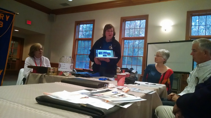 2014-10-22-01 ellen haggerty presents the rotary action group rotarians for hearing